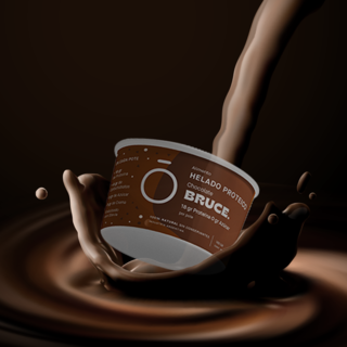 Helado Proteico de Chocolate Bruce x160gr