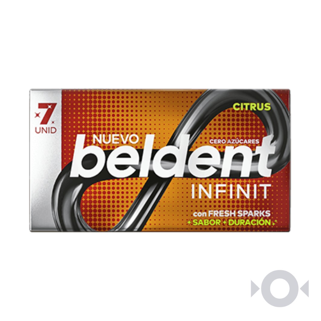 Chicles Beldent Infinit Citrus x 15 unidades