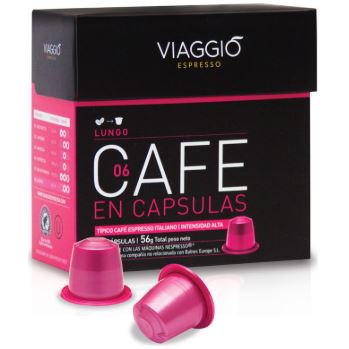 Viaggio Capsula Cafe Natural Lungo x10