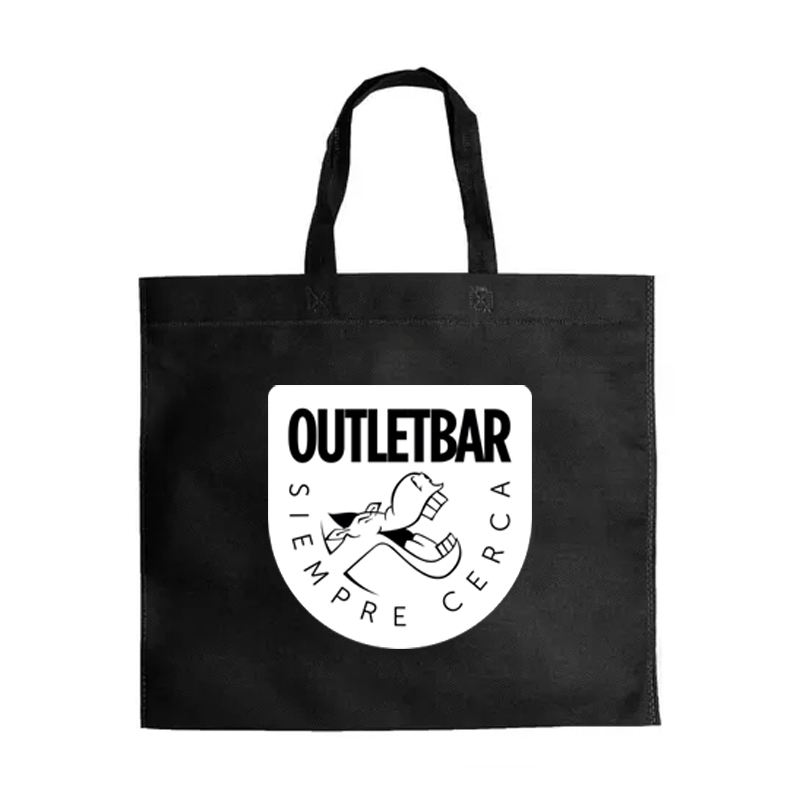 Bolsa Negra Friselina Logo Outletbar 40x40